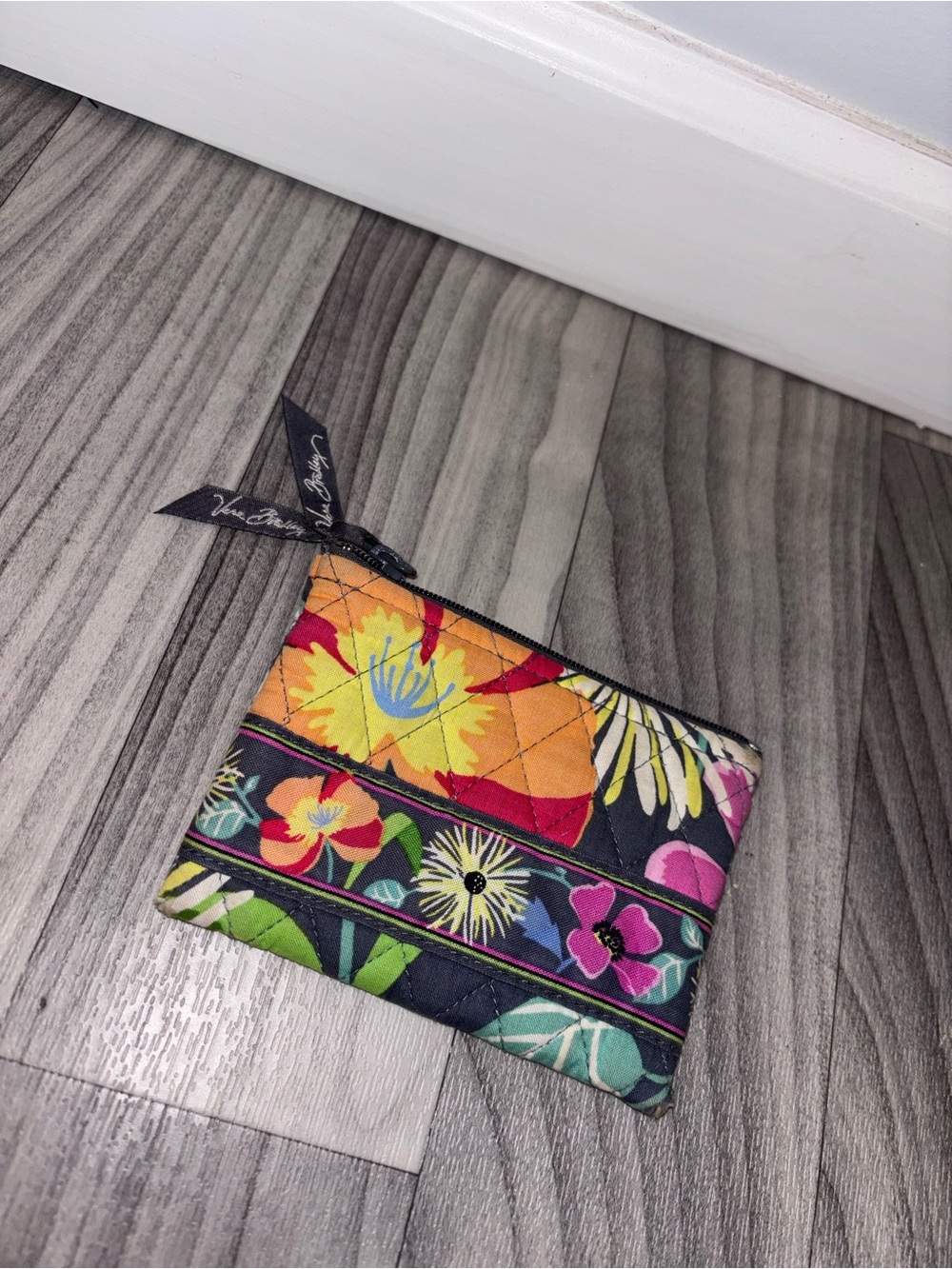 Vera Bradley Quilted Floral Zip Coin Pouch - Multicolor